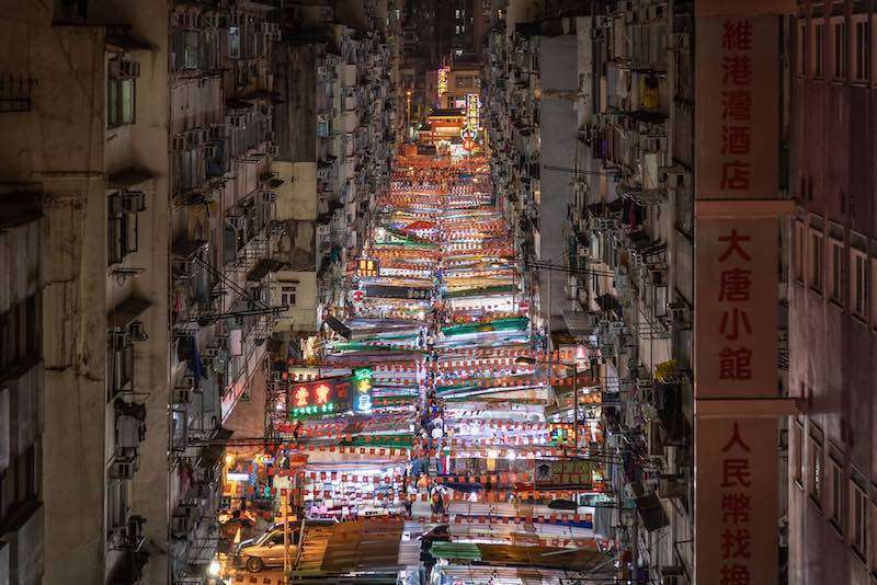 hong kong gece pazarı 