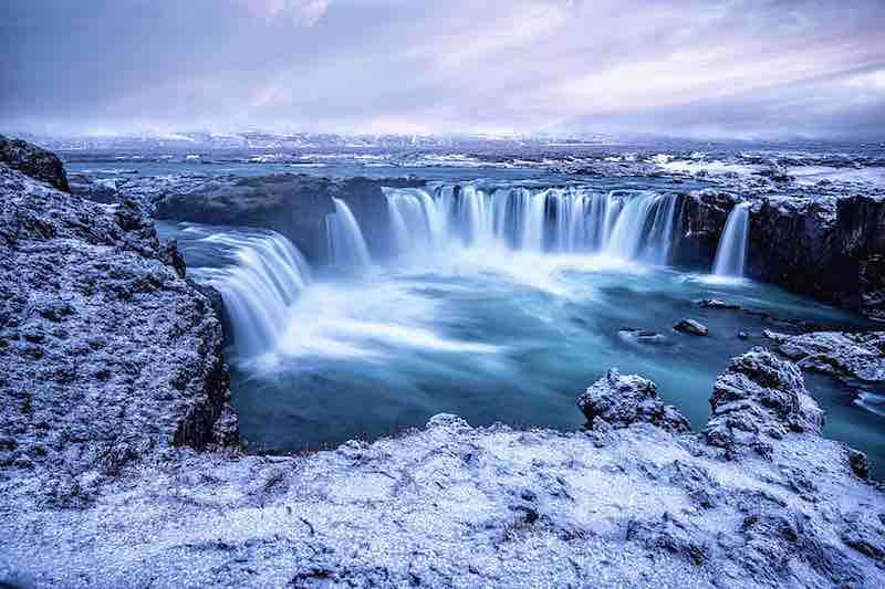 izlanda godafoss şelalesi