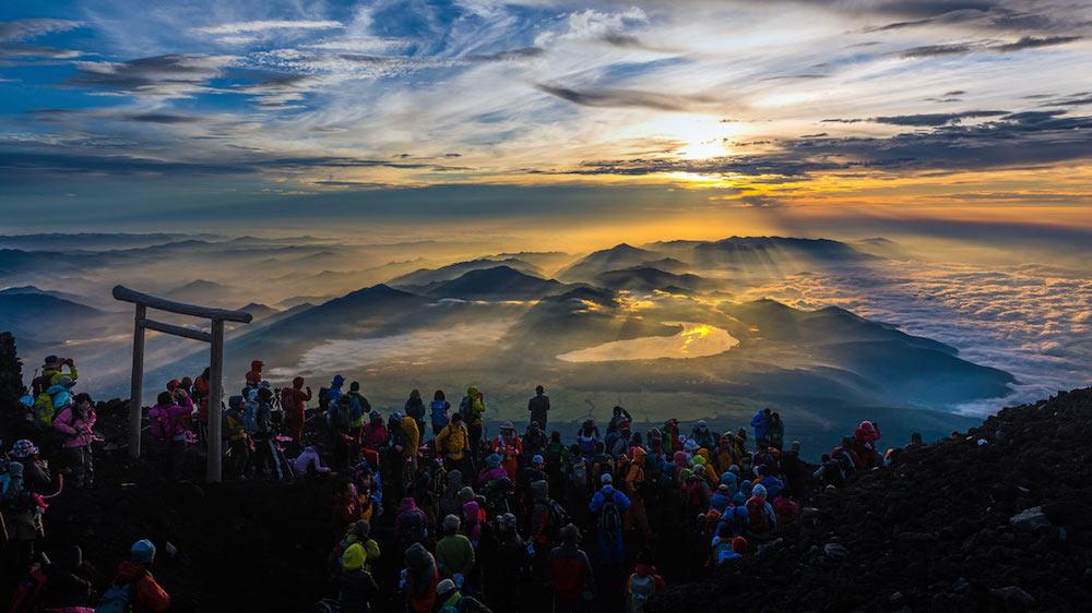 Fuji Dağı Gündoğumu